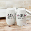 Personalised Mr & Mrs Salt And Pepper Set
