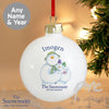 Personalised The Snowman and the Snowdog Bauble