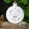 Personalised Christmas Frost Bauble