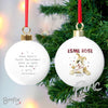 Personalised Boofle My 1st Christmas Bauble