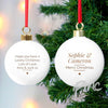Personalised Classic Gold Star Christmas Bauble