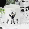 Personalised Male Wedding Character Large Mug
