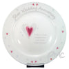 Personalised Silver Anniversary Plate