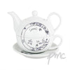Personalised Flower Pattern Tea For One
