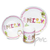 Personalised Animal Name Breakfast Set Pink