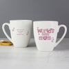 Personalised Pink Patterns Worlds Best Latte Mug