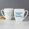 Personalised Blue World's Best Teacher Mug