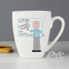 Personalised Blue Teachers Whiteboard Latte Mug