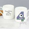 Personalised Monster Age Balmoral Mug - Age 4