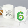 Personalised Monster Age Balmoral Mug - Age 6