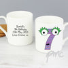 Personalised Monster Age Balmoral Mug - Age 7