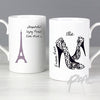 Personalised Jadore Paris Shoe Slim Mug