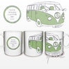 Personalised Green Campervan Mug