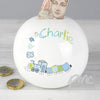 Personalised Patchwork Train Money Box