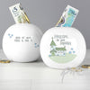 Personalised Blue Church Money Box