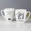 Personalised Fabulous Numbers Latte Mug