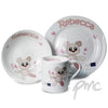 Personalised Cotton Zoo Breakfast Set - Tweed Girl