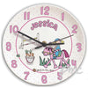 Personalised Bang on the Door Pony Girl Clock