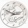 Personalised Black Swirl Clock