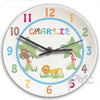 Personalised Animal Alphabet Boys Clock