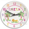 Personalised Animal Alphabet Girls Clock