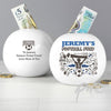 Personalised Football Fund Money Box