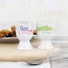 Personalised Hugs Kisses Springtime Wishes Egg Cup