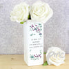 Personalised Forget Me Not Square Vase