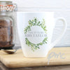 Personalised Fresh Botanical Latte Mug