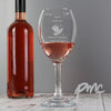 Personalised Designer Hats Wine Glass