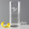 Personalised Designer Hats Hi Ball Glass