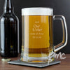 Engraved Personalised Glass Pint Stern Tankard