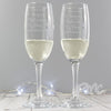 Personalised Happy Valentines Day Pair of Flutes with Gift Box