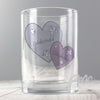Personalised Butterfly Hearts Juice Glass