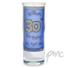 Personalised Blue Happy Birthday Shot Glass