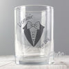Personalised Dotty Wedding Young Male Juice Glass