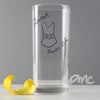 Personalised Dotty Wedding Young Female Hi Ball Glass