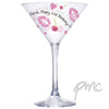 Personalised Lips & Cherry Cocktail Glass