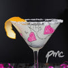 Personalised Love & Kisses Cocktail Glass