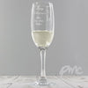 Personalised Merry Christmas Tall Flute
