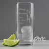 Personalised Merry Christmas Hi Ball Glass