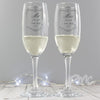 Personalised Ornate Swirl Couples Pair of Flutes with Gift Box