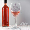 Personalised Keep Calm Drink Wine Glass