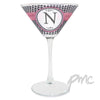 Personalised Houndstooth Cocktail Glass