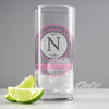 Personalised Houndstooth Hi Ball Glass