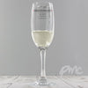 Personalised Mr & Mrs Bridesmaid Glass Flute