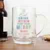 Personalised Eat Drink & Be Merry Tankard