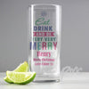 Personalised Merry Christmas Bright... Hi Ball Glass