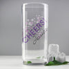 Personalised Cheers Hi Ball Glass