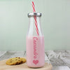 Personalised Heart Motif Milk Bottle